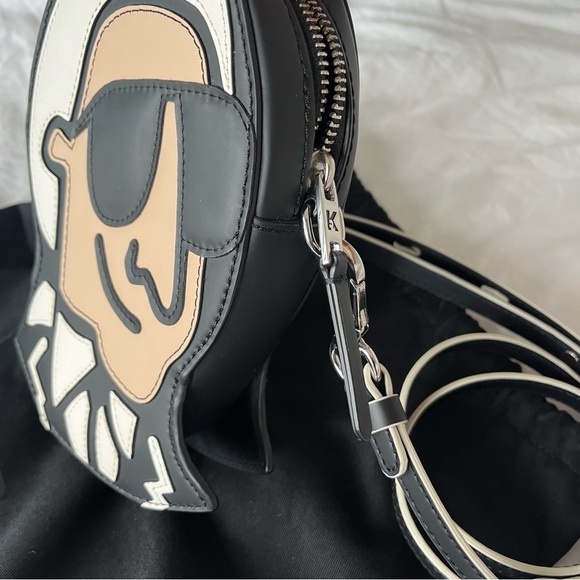 Karl Lagerfeld portrait leather bag - Picture 4 of 7